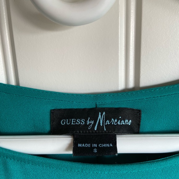 Teal Guess by Marciano cape dress Size Small - Picture 3 of 5